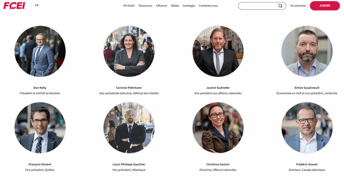 Site web de la Fédération canadienne de l'entreprise indépendante (FCEI)