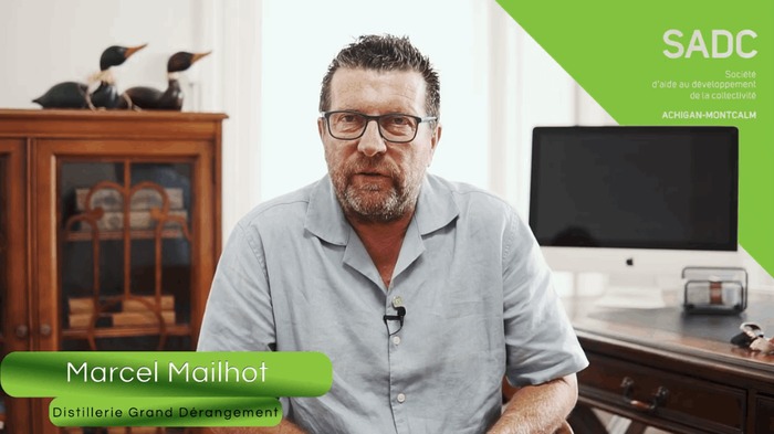 Marcel Mailhot, entrepreneur Distillerie Grand Dérangement